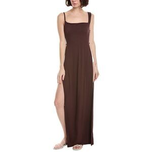 Riot Womens  Monroe Maxi Cover-Up Dress, Brown